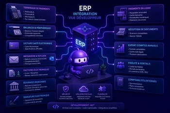 Lier un logiciel à des périphériques ou des services externes